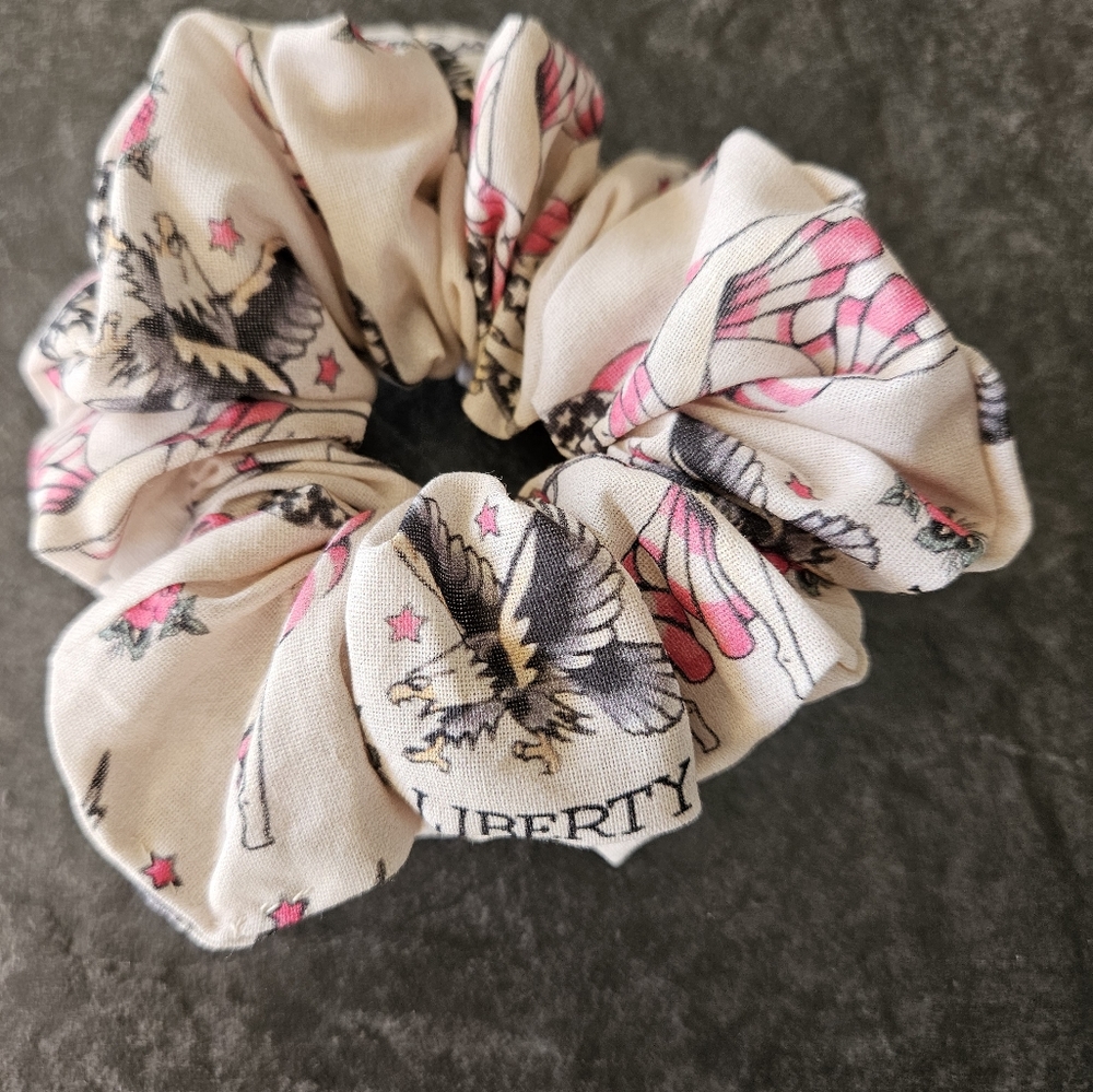 Tan liberty scrunchie